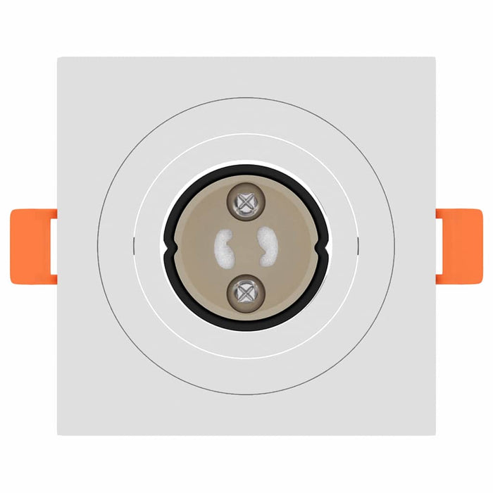 Spotlights con i riflettori 12 pcs Bianco 9 x 9 x cm Alluminio 4108150