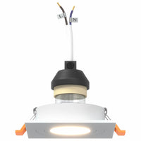 Spotlights con i riflettori 12 pcs Bianco 9 x 9 x cm Alluminio 4108150