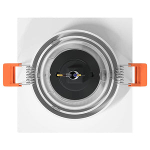 Spotlights con i riflettori 12 pcs Bianco 9 x 9 x cm Alluminio 4108150