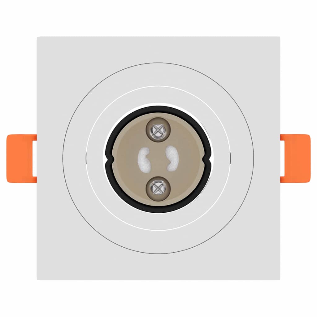 Spotlights con i riflettori 24 pcs Bianco 9 x 9 x cm Alluminio 4108151