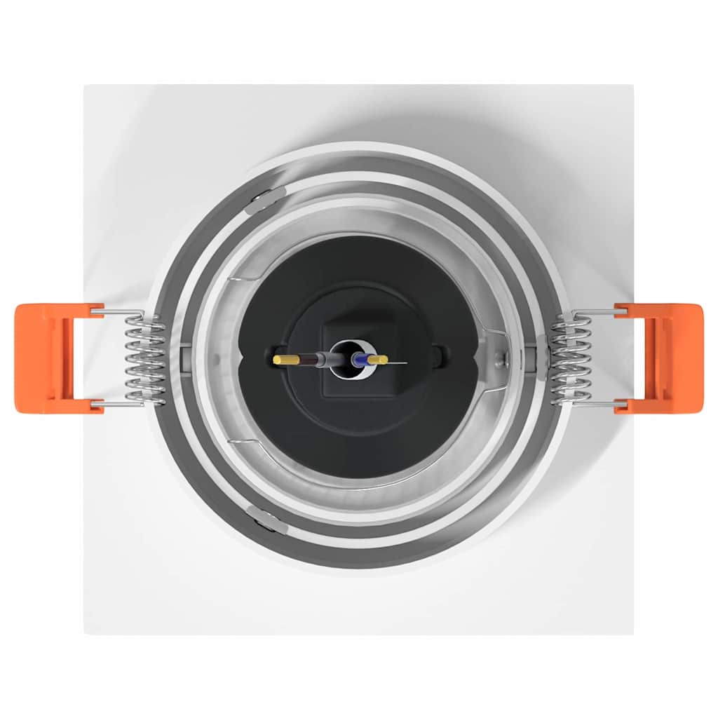 Spotlights con i riflettori 24 pcs Bianco 9 x 9 x cm Alluminio 4108151