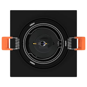 Spotlights con i riflettori 6 pcs Nero 9 x 9 x cm Alluminio 4108152