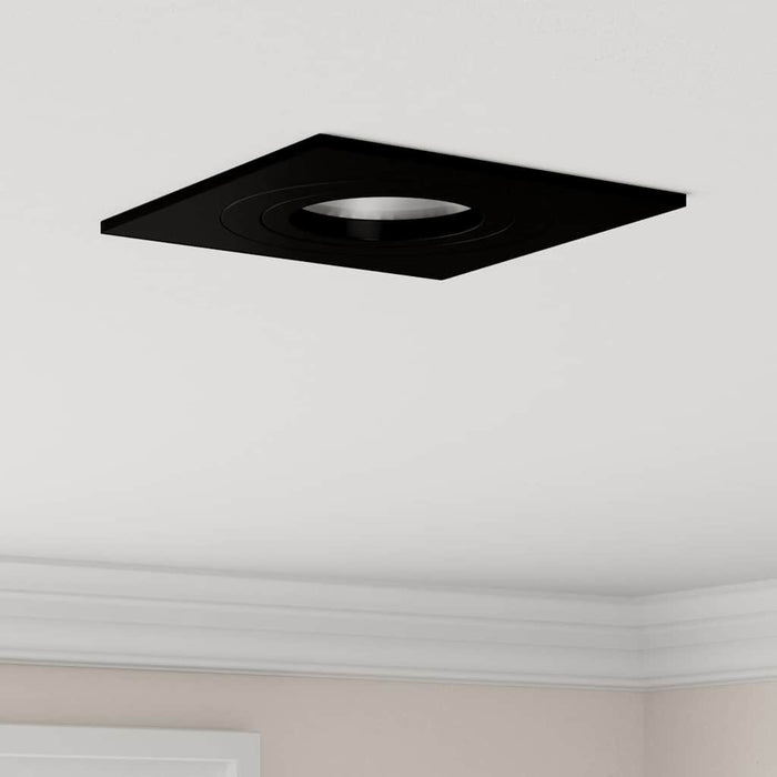 Spotlights con i riflettori 12 pcs Nero 9 x 9 x cm Alluminio 4108153