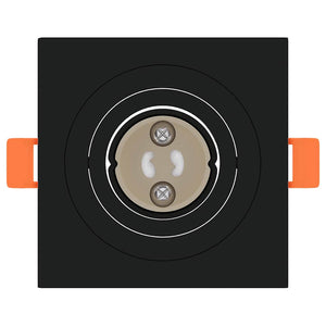 Spotlights con i riflettori 12 pcs Nero 9 x 9 x cm Alluminio 4108153