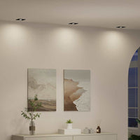 Spotlights con i riflettori 24 pcs Nero 9 x 9 x cm Alluminio 4108154