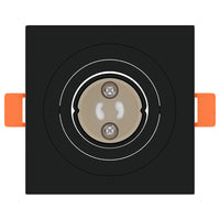 Spotlights con i riflettori 24 pcs Nero 9 x 9 x cm Alluminio 4108154