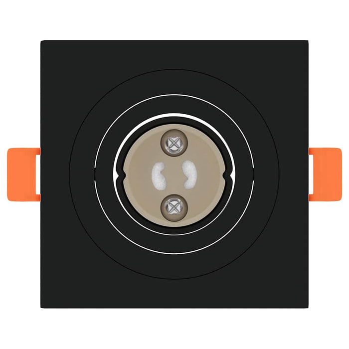 Spotlights con i riflettori 24 pcs Nero 9 x 9 x cm Alluminio 4108154