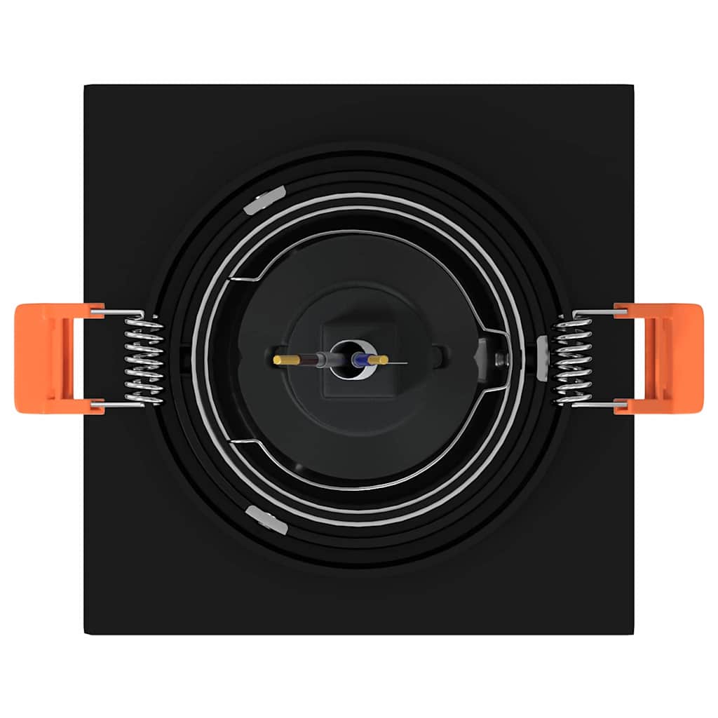 Spotlights con i riflettori 24 pcs Nero 9 x 9 x cm Alluminio 4108154