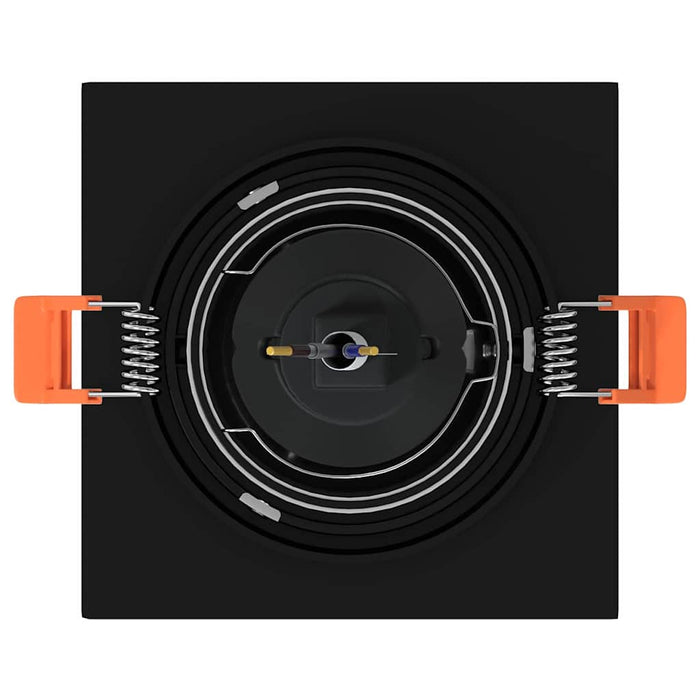 Spotlights con i riflettori 24 pcs Nero 9 x 9 x cm Alluminio 4108154