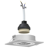 Spotlights con i riflettori 6 pcs Argento 9 x 9 x cm Alluminio 4108155