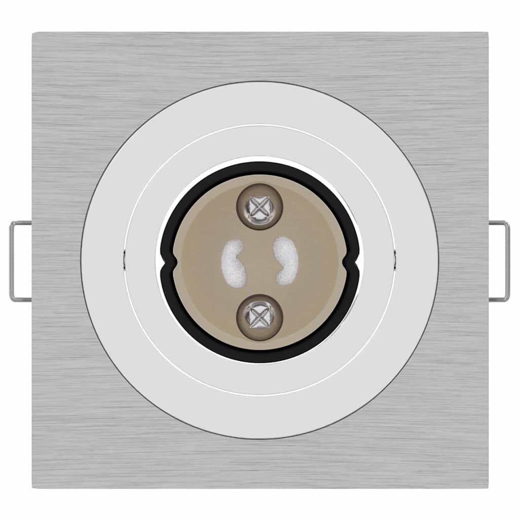 Spotlights con i riflettori 6 pcs Argento 9 x 9 x cm Alluminio 4108155