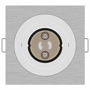 Spotlights con i riflettori 6 pcs Argento 9 x 9 x cm Alluminio 4108155