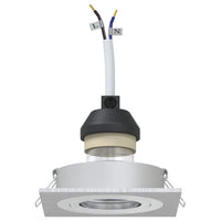 Spotlights con i riflettori 12 pcs Argento 9 x 9 x cm Alluminio 4108156