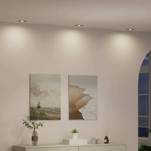 Spotlights con i riflettori 24 pcs Argento 9 x 9 x cm Alluminio 4108157