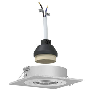 Spotlights con i riflettori 24 pcs Argento 9 x 9 x cm Alluminio 4108157