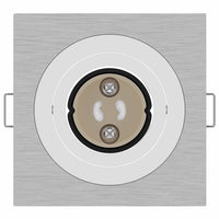 Spotlights con i riflettori 24 pcs Argento 9 x 9 x cm Alluminio 4108157