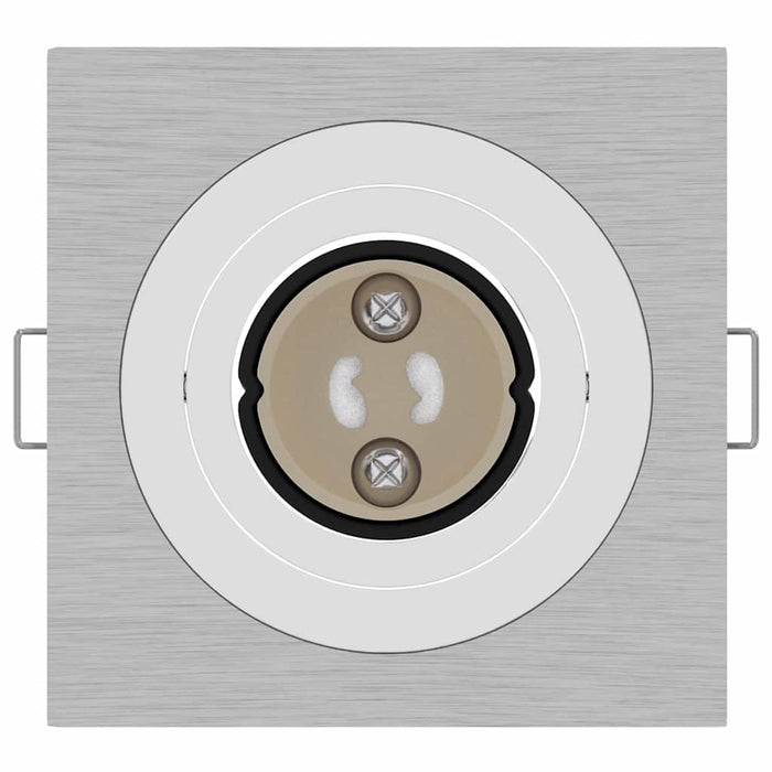 Spotlights con i riflettori 24 pcs Argento 9 x 9 x cm Alluminio 4108157