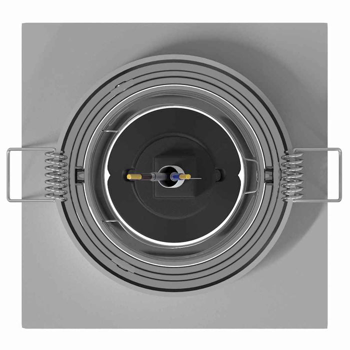 Spotlights con i riflettori 24 pcs Argento 9 x 9 x cm Alluminio 4108157