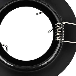 Spotlights con i riflettori 6 pcs Nero 9 x 9 cm Metallo 4108158