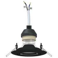 Spotlights con i riflettori 6 pcs Nero 9 x 9 cm Metallo 4108158