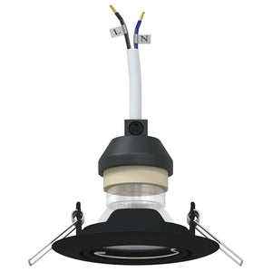 Spotlights con i riflettori 12 pcs Nero 9 x 9 cm Metallo 4108159