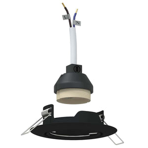 Spotlights con i riflettori 24 pcs Nero 9 x 9 cm Metallo 4108160