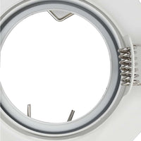 Spotlights con i riflettori 6 pcs Bianco 9 x 9 cm Metallo 4108161