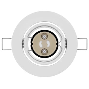 Spotlights con i riflettori 6 pcs Bianco 9 x 9 cm Metallo 4108161