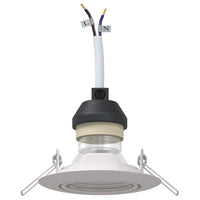 Spotlights con i riflettori 6 pcs Bianco 9 x 9 cm Metallo 4108161