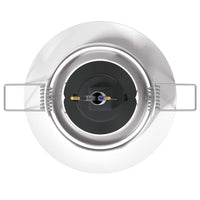 Spotlights con i riflettori 6 pcs Bianco 9 x 9 cm Metallo 4108161