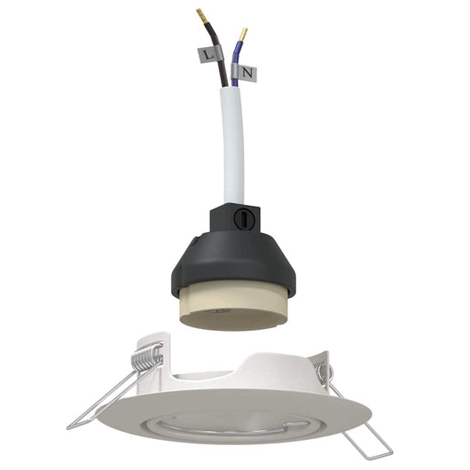 Spotlights con i riflettori 24 pcs Bianco 9 x 9 cm Metallo 4108163