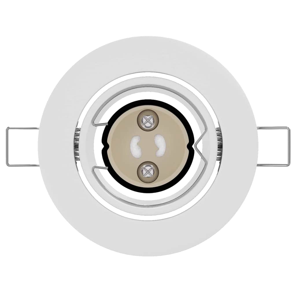 Spotlights con i riflettori 24 pcs Bianco 9 x 9 cm Metallo 4108163