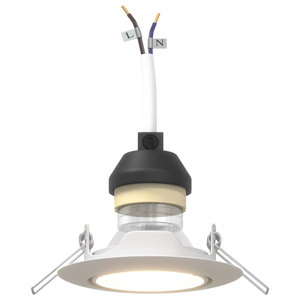 Spotlights con i riflettori 24 pcs Bianco 9 x 9 cm Metallo 4108163