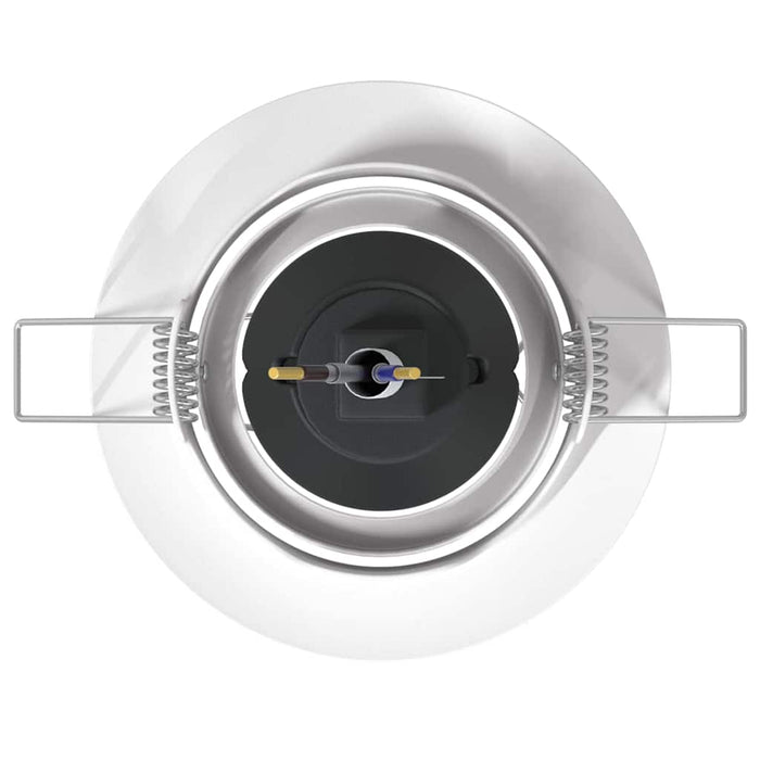 Spotlights con i riflettori 24 pcs Bianco 9 x 9 cm Metallo 4108163