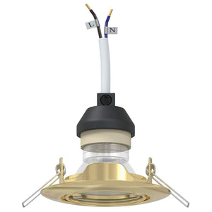 Spotlights con i riflettori 6 pcs Oro 9 x 9 cm Metallo 4108164