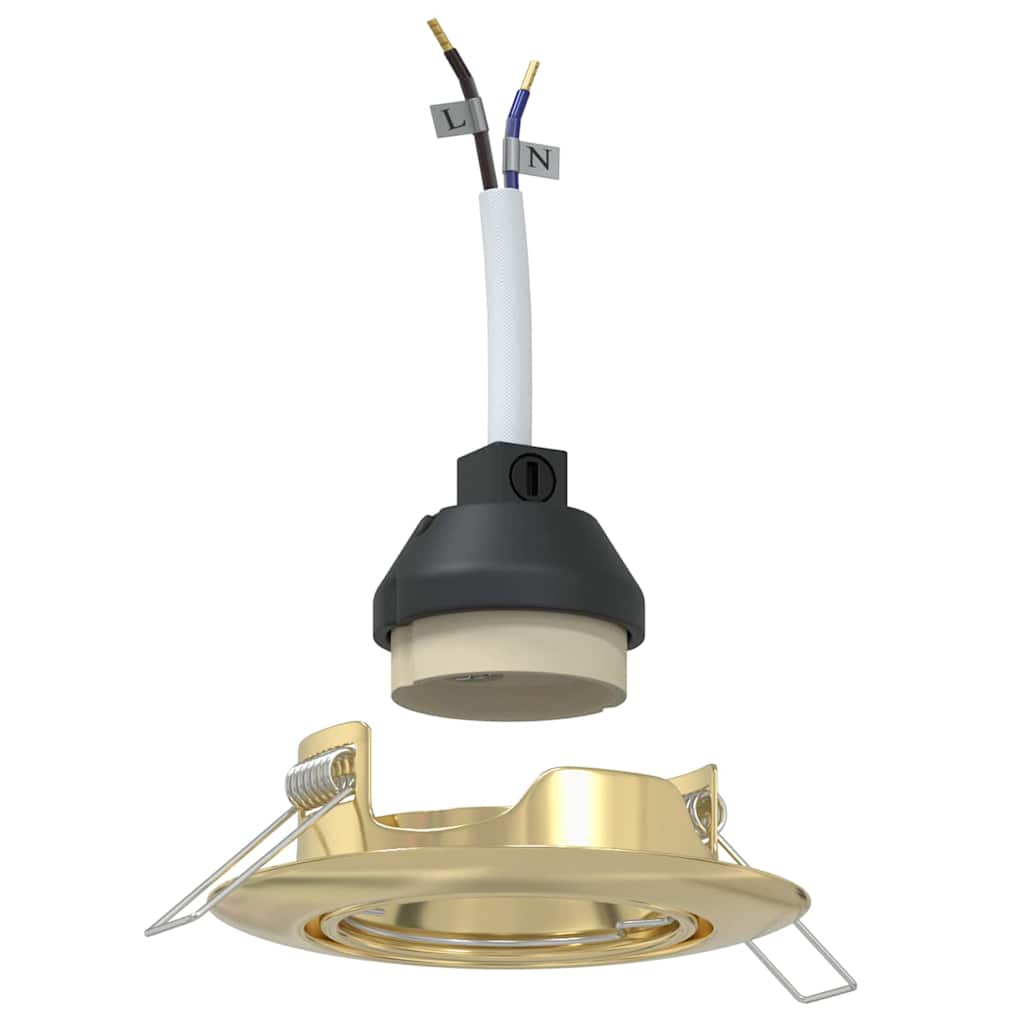 Spotlights con i riflettori 12 pcs Oro 9 x 9 cm Metallo 4108165