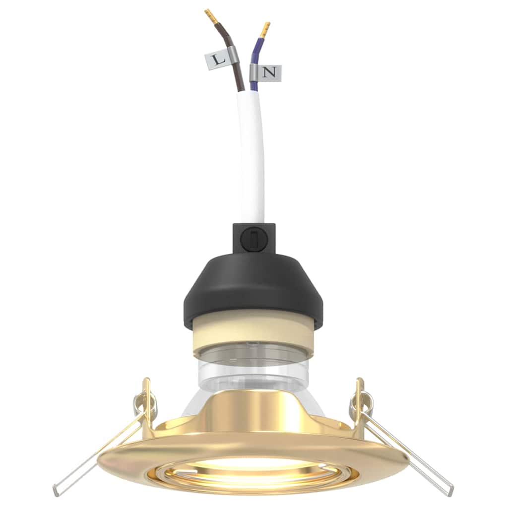 Spotlights con i riflettori 12 pcs Oro 9 x 9 cm Metallo 4108165