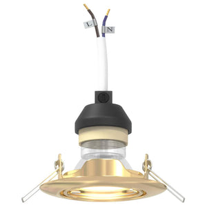 Spotlights con i riflettori 24 pcs Oro 9 x 9 cm Metallo 4108166