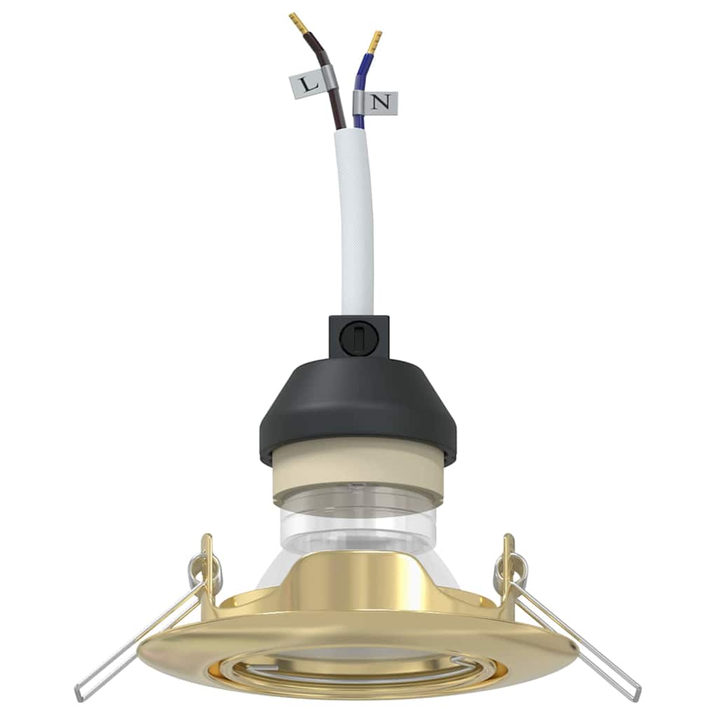 Spotlights con i riflettori 24 pcs Oro 9 x 9 cm Metallo 4108166