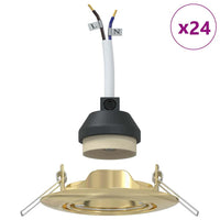 Spotlights con i riflettori 24 pcs Oro 9 x 9 cm Metallo 4108166