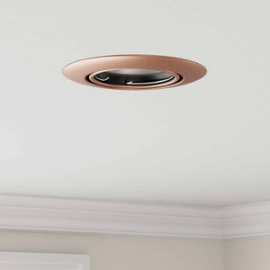 Spotlights con i riflettori 6 pcs Rame 9 x 9 cm Metallo 4108167