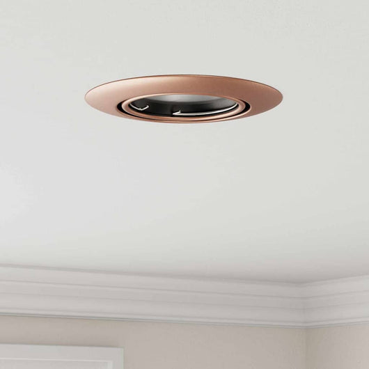 Spotlights con i riflettori 6 pcs Rame 9 x 9 cm Metallo 4108167