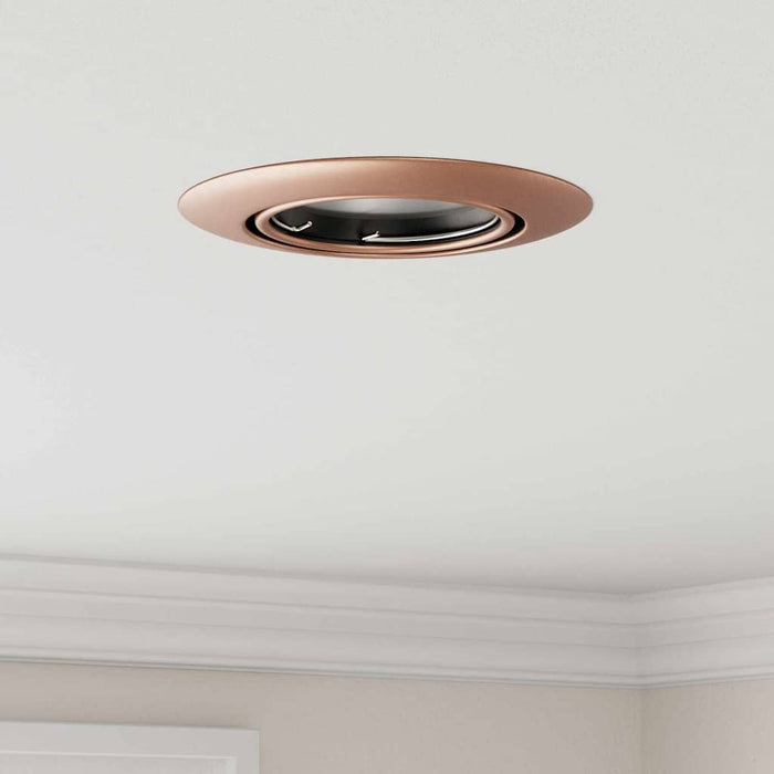 Spotlights con i riflettori 6 pcs Rame 9 x 9 cm Metallo 4108167