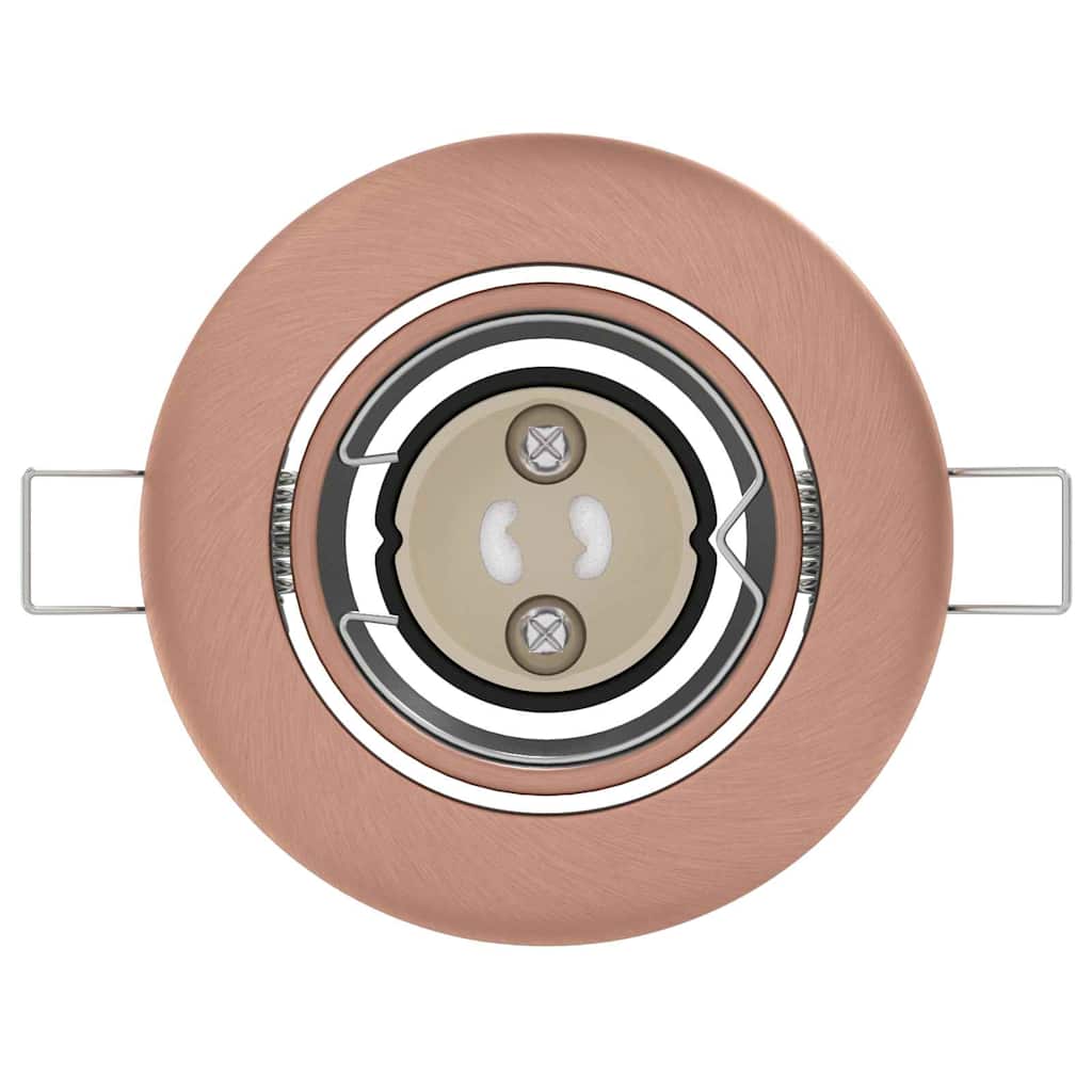 Spotlights con i riflettori 6 pcs Rame 9 x 9 cm Metallo 4108167