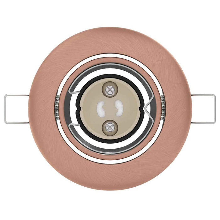 Spotlights con i riflettori 6 pcs Rame 9 x 9 cm Metallo 4108167