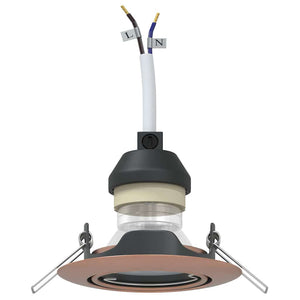 Spotlights con i riflettori Rame 9 x 9 cm Metallo 4108169