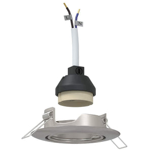 Spotlights con i riflettori 6 pcs Argento 9 x 9 cm Metallo 4108170