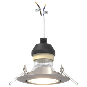 Spotlights con i riflettori 6 pcs Argento 9 x 9 cm Metallo 4108170