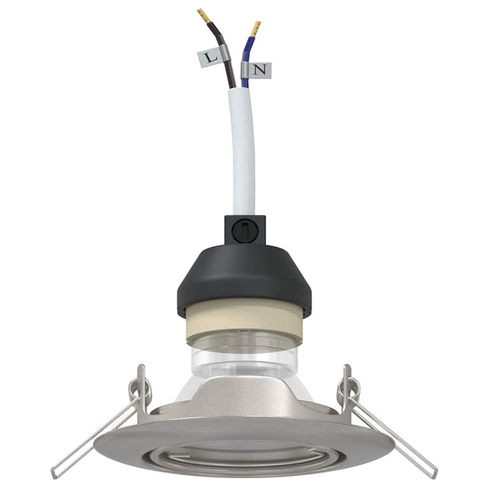 Spotlights con i riflettori 6 pcs Argento 9 x 9 cm Metallo 4108170