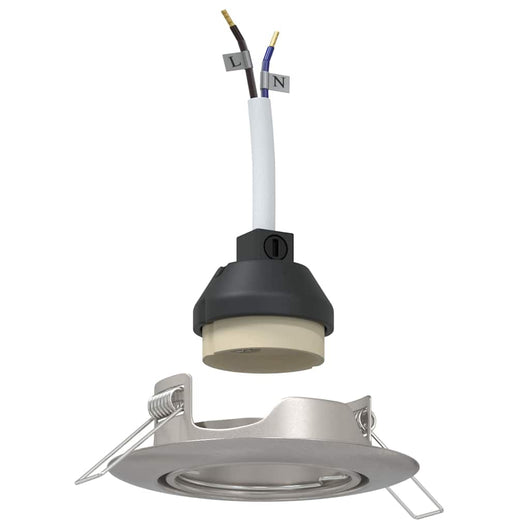 Spotlights con i riflettori 12 pcs Argento 9 x 9 cm Metallo 4108171